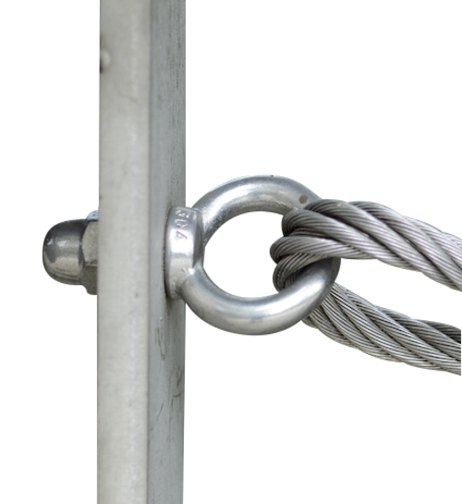 Cable Bracing With Eye-Bolt